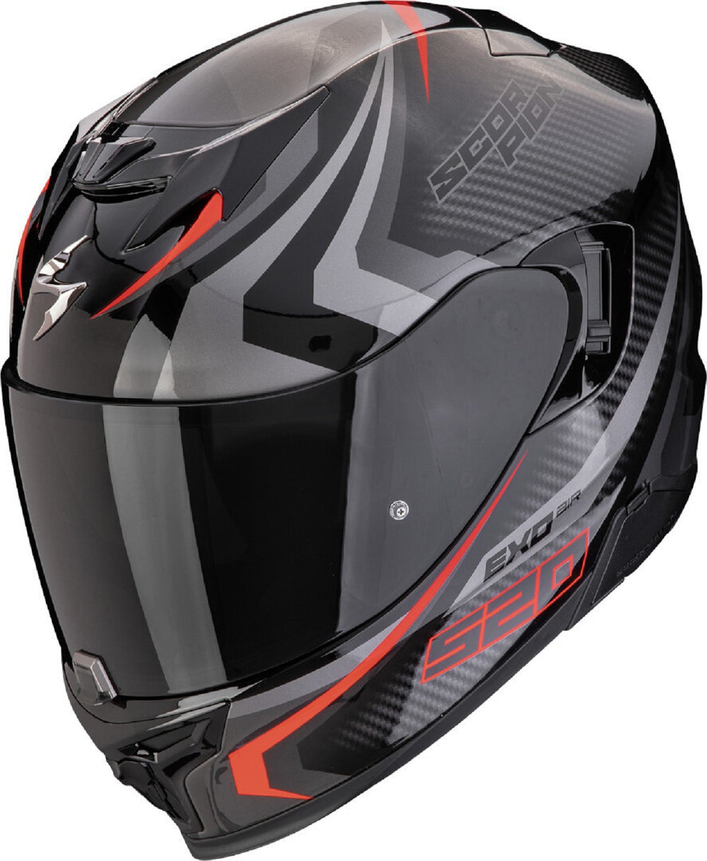 REF:SCORPION EXO 520 EVO AIR TERRA MATT BLACK SILVER-REDSCORPION EXO 520 EVO AIR TERRA MATT BLACK SILVER-RED