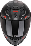 REF:SCORPION EXO 520 EVO AIR RANKA MATT BLACK SILVER-REDSCORPION EXO 520 EVO AIR RANKA MATT BLACK SILVER-RED