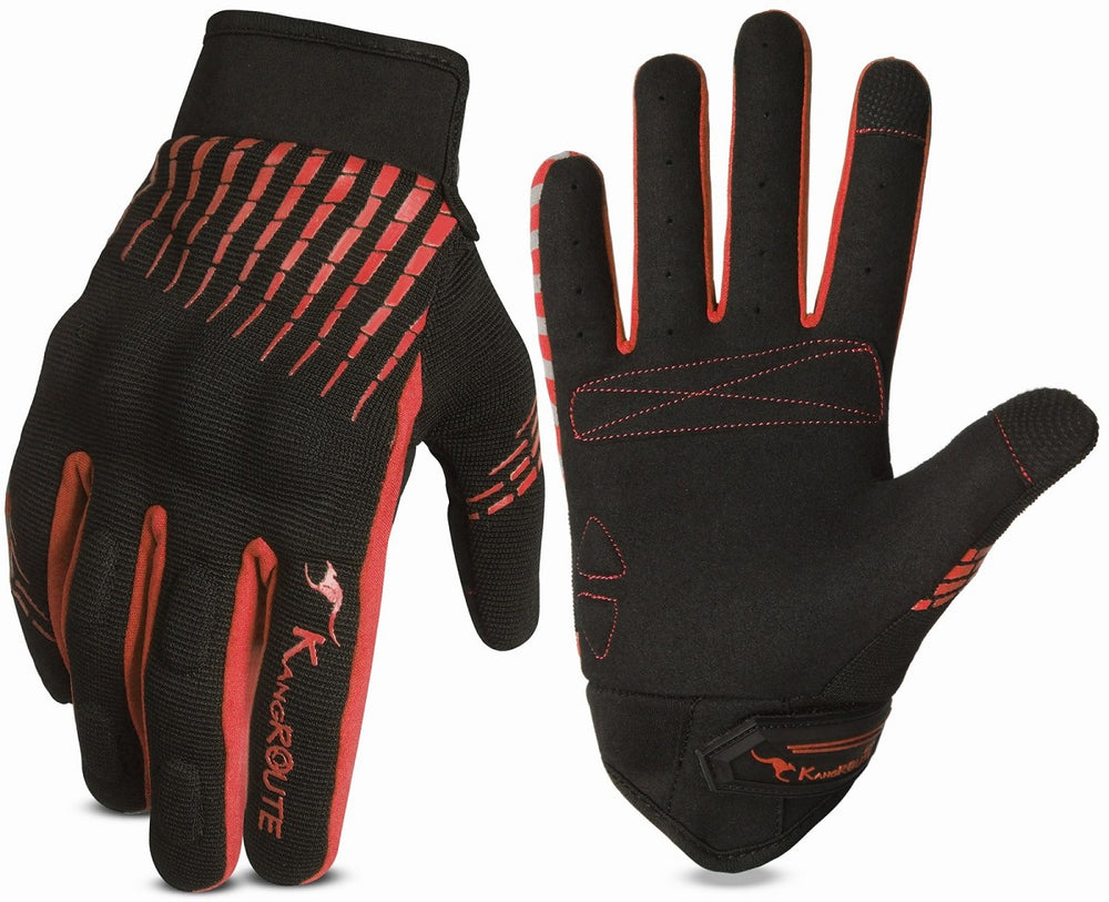 GUANTES DE MOTO LIGEROS CONFECCIONADOS EN TEJIDO ELASTICO, TRANSPIRABLE Y RESISTENTE CON PROTECCIONES PARA VERANO