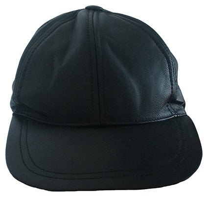 GORRA NEGRA DE PIEL