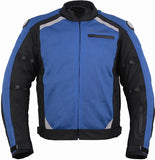REF:Apolo Blue (Azul)CHAQUETA PERFORADA DE VERANO CON FORRO IMPERMEABLE Y DESMONTABLE
