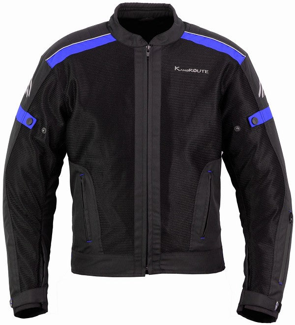 REF:Hermes Blue (Azul)CHAQUETA DE MOTO PERFORADA DE VERANO CON FORRO IMPERMEABLE Y DESMONTABLE