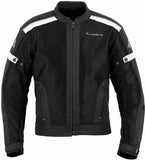 REF:Hermes Blanca NegraCHAQUETA DE MOTO PERFORADA DE VERANO CON FORRO IMPERMEABLE Y DESMONTABLE