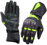 GUANTES DE PIEL CON PROTECCIONES DE FIBRA DE CARBONO PARA MOTORACING (1)