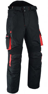 PANTALON DE MOTO EN CORDURA IMPERMEABLE, CORTAVIENTO Y PROTECCIONES CE (3)