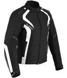 REF:ARTEMISA BLANCA NEGRA KANGROUTECHAQUETA CORDURA DE MOTO PARA CHICAS CON ESTILO MODERNO