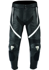 PANTALÓN DE MOTO EN PIEL CON PROTECCIONES DE TITANIO (1)