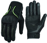 GUANTES DE MOTO PERFORADOS EN PIEL Y MALLA PARA VERANO CON PROTECCIONES
