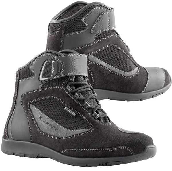 ZAPATILLAS MOTO STREET EN PIEL BAMBAS CON PROTECCIONES Y 100% IMPERMEABLES