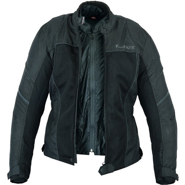 REF:IRIS NEGRA VERANO CHICASCHAQUETA PERFORADA DE CHICAS PARA VERANO CON FORRO 100% IMPERMEABLE EXTRAIBLE