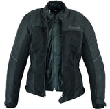 REF:IRIS NEGRA VERANO CHICASCHAQUETA PERFORADA DE CHICAS PARA VERANO CON FORRO 100% IMPERMEABLE EXTRAIBLE
