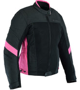REF:IRIS FUCSIA CHICASCHAQUETA PERFORADA DE CHICAS PARA VERANO CON FORRO IMPERMEABLE EXTRAIBLE