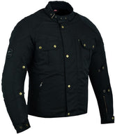 REF:URBAN STYLER NEGROCHAQUETA URBANA DE MOTO UNISEX EN TEXTIL IMPERMEABL, TÉRMICO CON PROTECCIONES C.E.