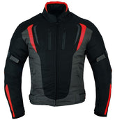 CHAQUETA DE MOTO UNISEX EN TEXTIL IMPERMEABLE, TÉRMICO CON PROTECCIONES C.E.