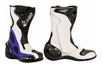 BOTAS DE CUERO CON PROTECCIONES, UNISEX PARA MOTORISTAS
