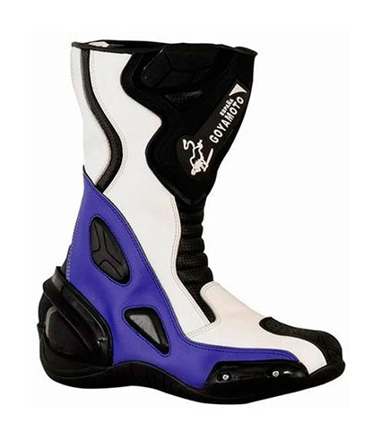BOTAS DE CUERO CON PROTECCIONES, UNISEX PARA MOTORISTAS