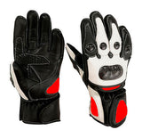 GUANTES DE CUERO Y CARBONO KEVLAR PARA LOS NIÑOS MOTEROS