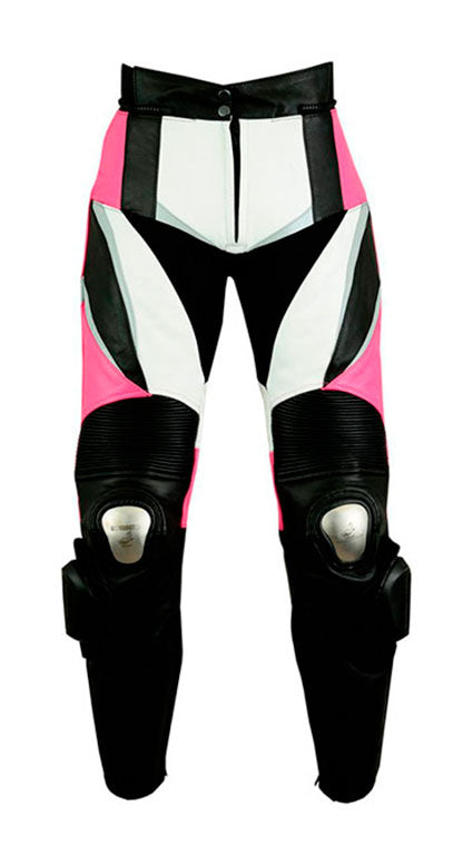 PANTALÓN DE PIEL CON PROTECCIONES PARA CHICAS