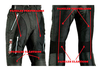 PANTALÓN DE VERANO, PERFORADO, DE CORDURA Y MALLA PARA CHICAS
