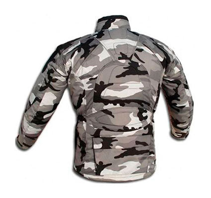 CHAQUETA 3/4 DE MOTO EN CORDURA CAMUFLAJE IMPERMEABLE