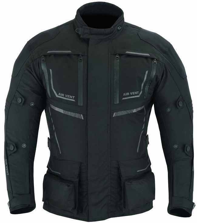 REF:TITAN NEGRA 4SEASON MANCHAQUETA DE MOTO CUATRO ESTACIONES ( 4SEASON ) TRICAPA TIPO 3/4