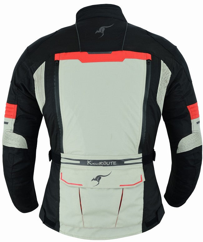 REF:TITAN ROJO 4SEASONCHAQUETA DE MOTO CUATRO ESTACIONES ( 4SEASON ) TRICAPA TIPO 3/4