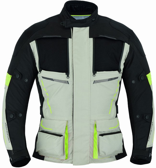REF:TITAN FLUOR 4SEASONCHAQUETA DE MOTO CUATRO ESTACIONES ( 4SEASON ) TRICAPA TIPO 3/4