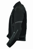 REF:VULCANO NEGROCHAQUETA DE MOTO PERFORADA DE VERANO CON FORRO IMERMEABLE EXTRAIBLE Y PROTECTORES C.E. UNISEX
