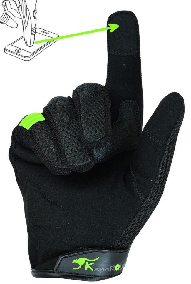 GUANTES DE MOTO EN MALLA PARA VERANO CON PROTECCIONES (2)