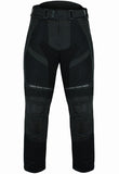 PANTALON DE MOTO PERFORADO DE VERANO UNISEX CON FORRO IMPERMEABLE EXTRAIBLE Y PROTECCIONES CE (4)