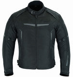REF:RUIVO NEGRACAZADORA DE MOTO EN TEXTIL IMPERMEABLE 100% CON PROTECCIONES C.E. UNISEX