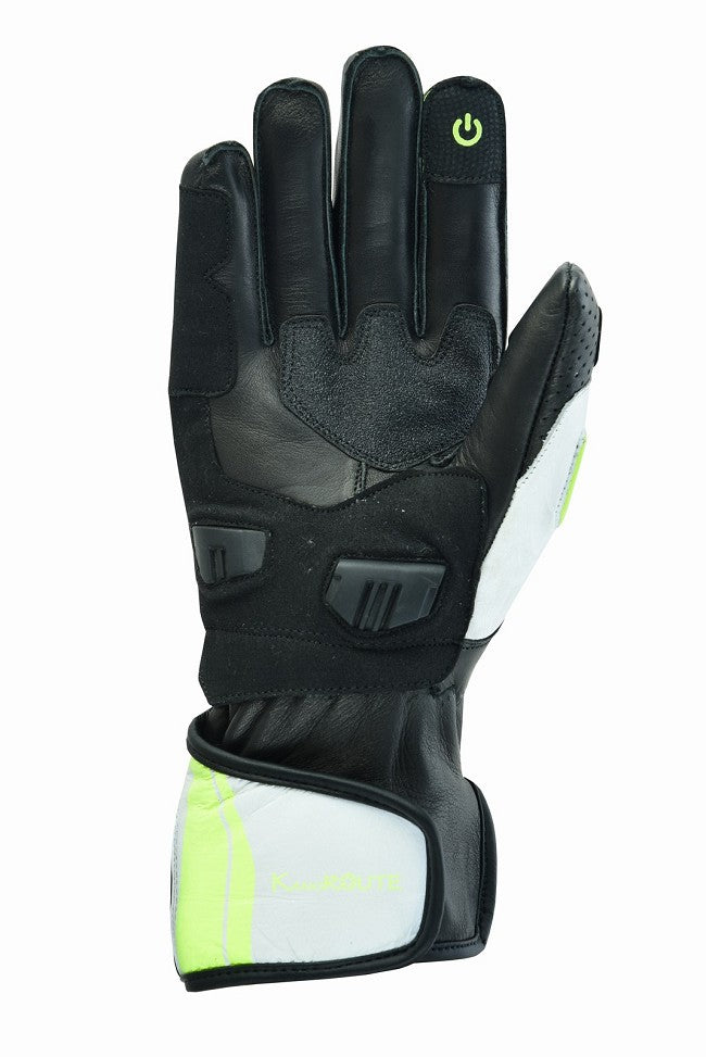 GUANTES DE MOTO EN PIEL ANILINA CON PROTECCIONES CARBONO Y ACERO INOXIDABLE (4)