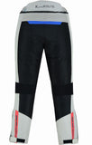 PANTALON DE MOTO PERFORADO DE VERANO CON FORRO IMPERMEABLE EXTRAIBLE, UNISEX Y PROTECCIONES C.E.