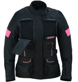 REF:TITAN FUCSIA ROSA 4SEASONCHAQUETA DE MOTO MUJER CUATRO ESTACIONES 4SEASON TRICAPA TOURING 3/4
