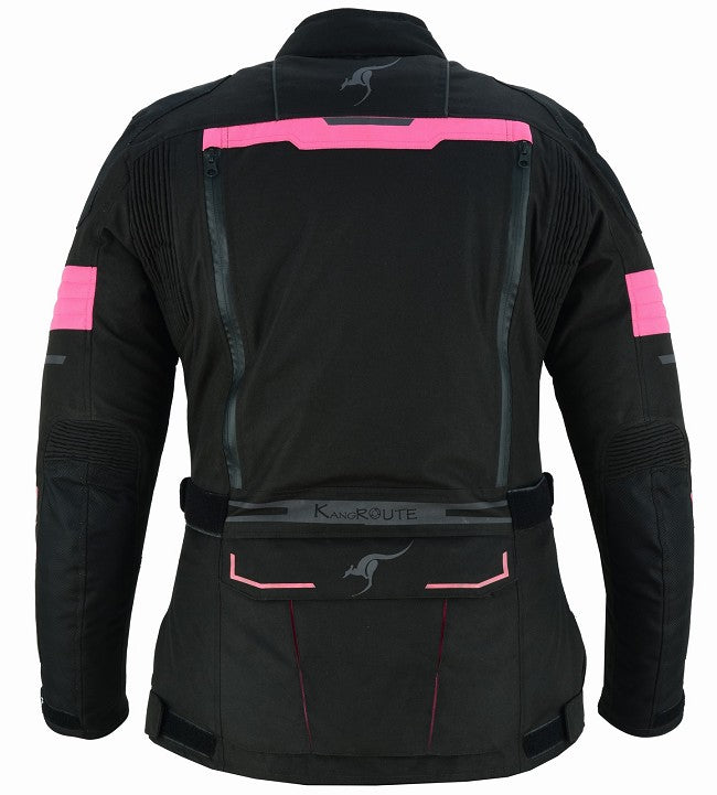 REF:TITAN FUCSIA ROSA 4SEASONCHAQUETA DE MOTO MUJER CUATRO ESTACIONES 4SEASON TRICAPA TOURING 3/4