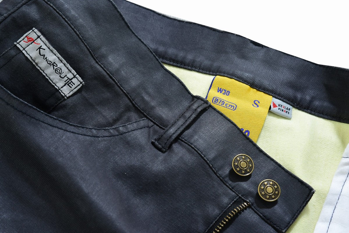 PANTALÓN KEVLAR VAQUERO UNISEX FLEXIBLE CON ZONAS ELÁSTICAS, TRATAMIENTO IMPERMEABLE Y PROTECCIONES C.E.