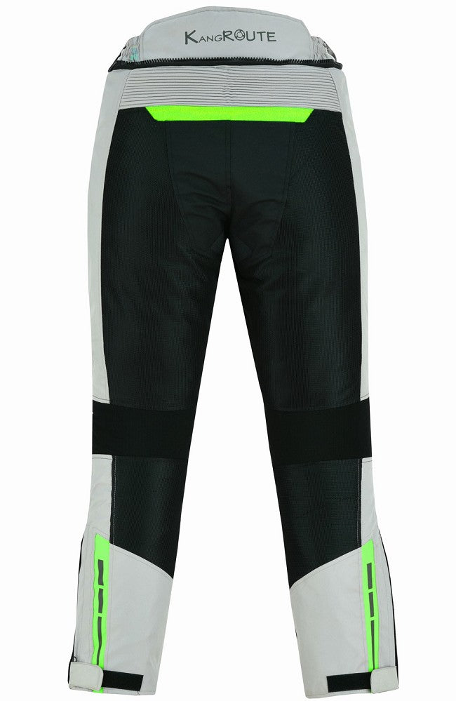 PANTALON DE MOTO PERFORADO DE VERANO CON FORRO IMPERMEABLE EXTRAIBLE, UNISEX Y PROTECCIONES C.E. (1)