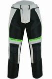 PANTALON DE MOTO PERFORADO DE VERANO CON FORRO IMPERMEABLE EXTRAIBLE, UNISEX Y PROTECCIONES C.E. (1)