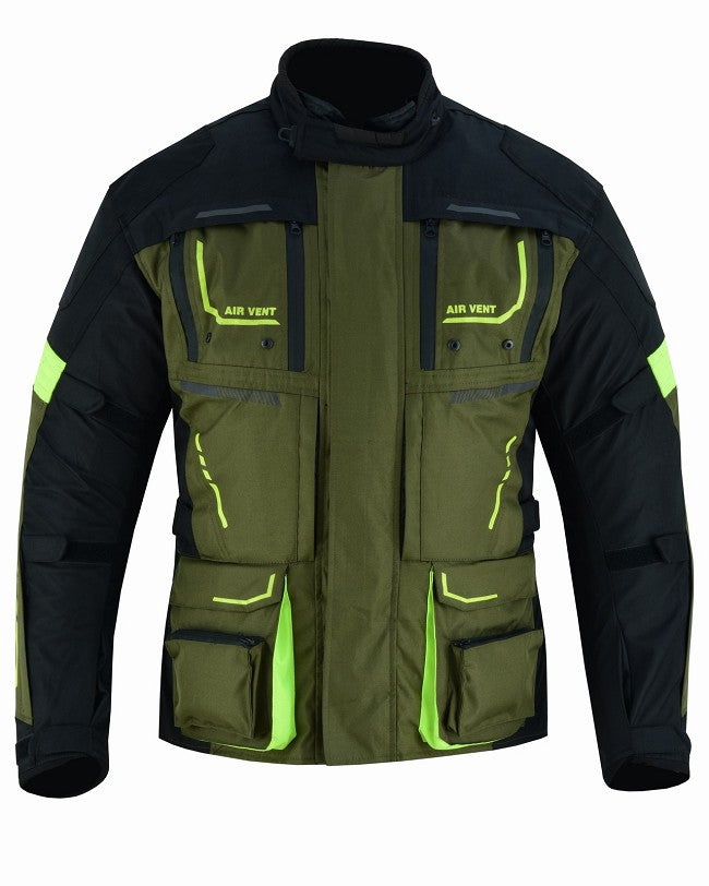 CHAQUETA DE MOTO CUATRO ESTACIONES ( 4SEASON ) TRICAPA TIPO 3/4
