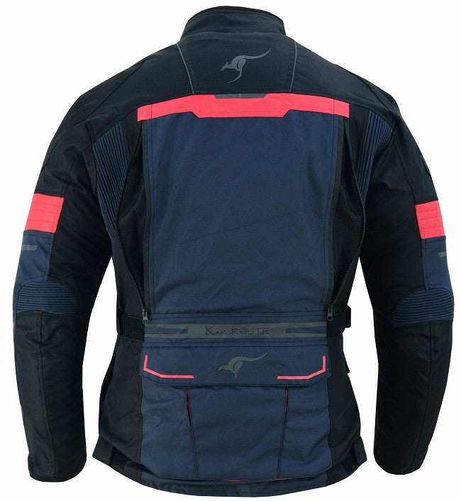 REF:TITAN AZUL MARINO 4SEASONCHAQUETA DE MOTO CUATRO ESTACIONES ( 4SEASON ) TRICAPA TIPO 3/4