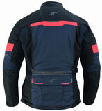 REF:TITAN AZUL MARINO 4SEASONCHAQUETA DE MOTO CUATRO ESTACIONES ( 4SEASON ) TRICAPA TIPO 3/4