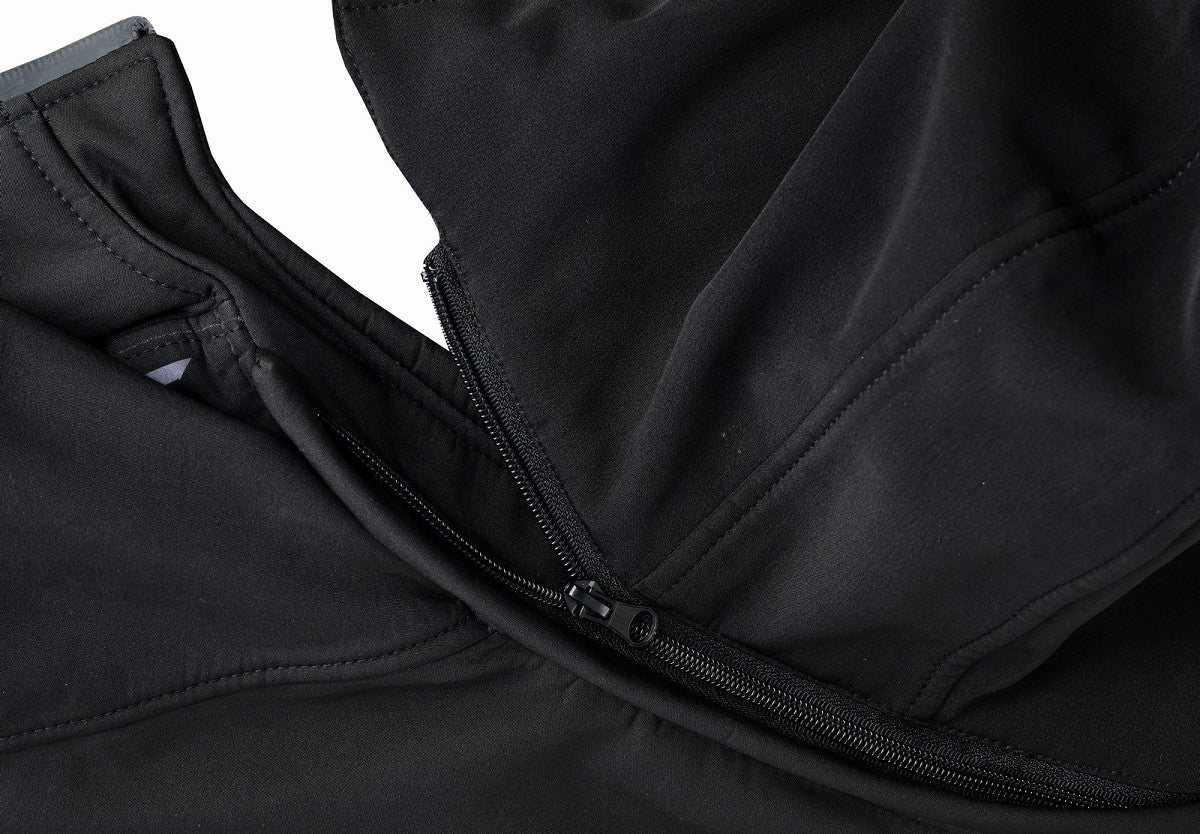 REF:KARAKARUM NEGROCHAQUETA DE MOTO UNISEX EN TEJIDO SOFTSHELL, NEOPRENO IMPERMEABLE, TÉRMICO Y PROTECTORES C.E.