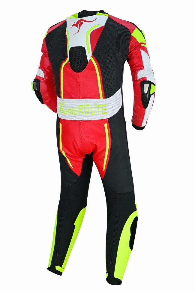 TRAJE (MONO) DE CUERO RACING UNA PIEZA PROFESIONAL EN PIEL BOVINA