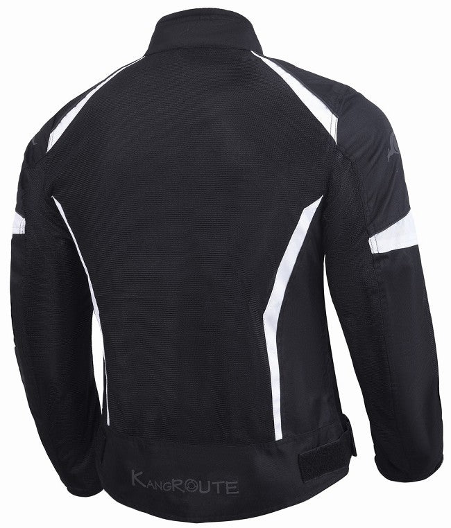 REF:SUMMER LADY WHITE BLACKCHAQUETA DE MOTO PARA VERANO DE CHICAS CON PROTECCIONES C.E.