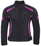 REF:SUMMER LADY PINK BLACKCHAQUETA DE CHICAS DE MOTO PARA VERANO CON PROTECCIONES CE