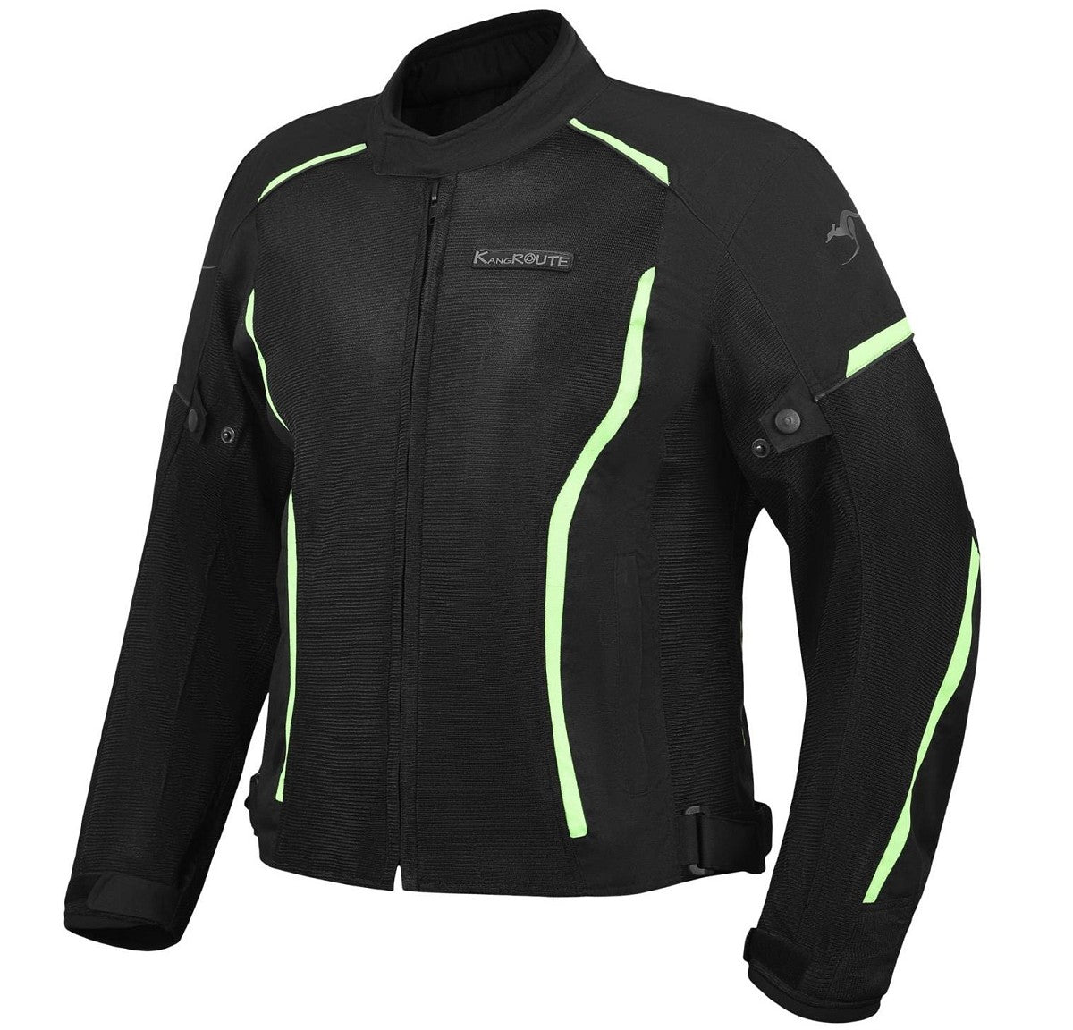REF:SUMMER MAN FLUORESCENT GREEN BLACKCHAQUETA DE MOTO PARA VERANO UNISEX CON PROTECCIONES C.E.
