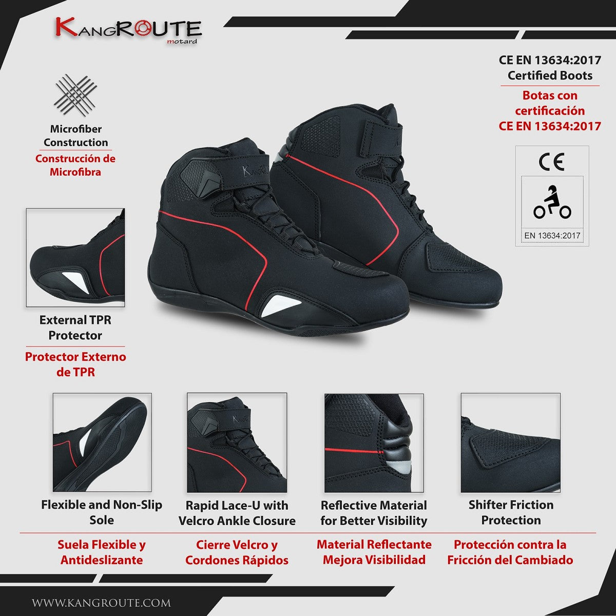 WATERPROOF AND BREATHABLE MOTORCYCLE SHOES WITH CE AND PPE APPROVAL (2)