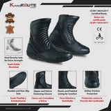 BOTAS DE MOTO TOURING IMPERMEABLES Y TRANSPIRABLES CON HOMOLOGACIÓN CE Y EPI