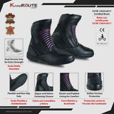 BOTAS DE MOTO TOURING MUJER, IMPERMEABLES Y TRANSPIRABLES CON HOMOLOGACIÓN CE Y EPI