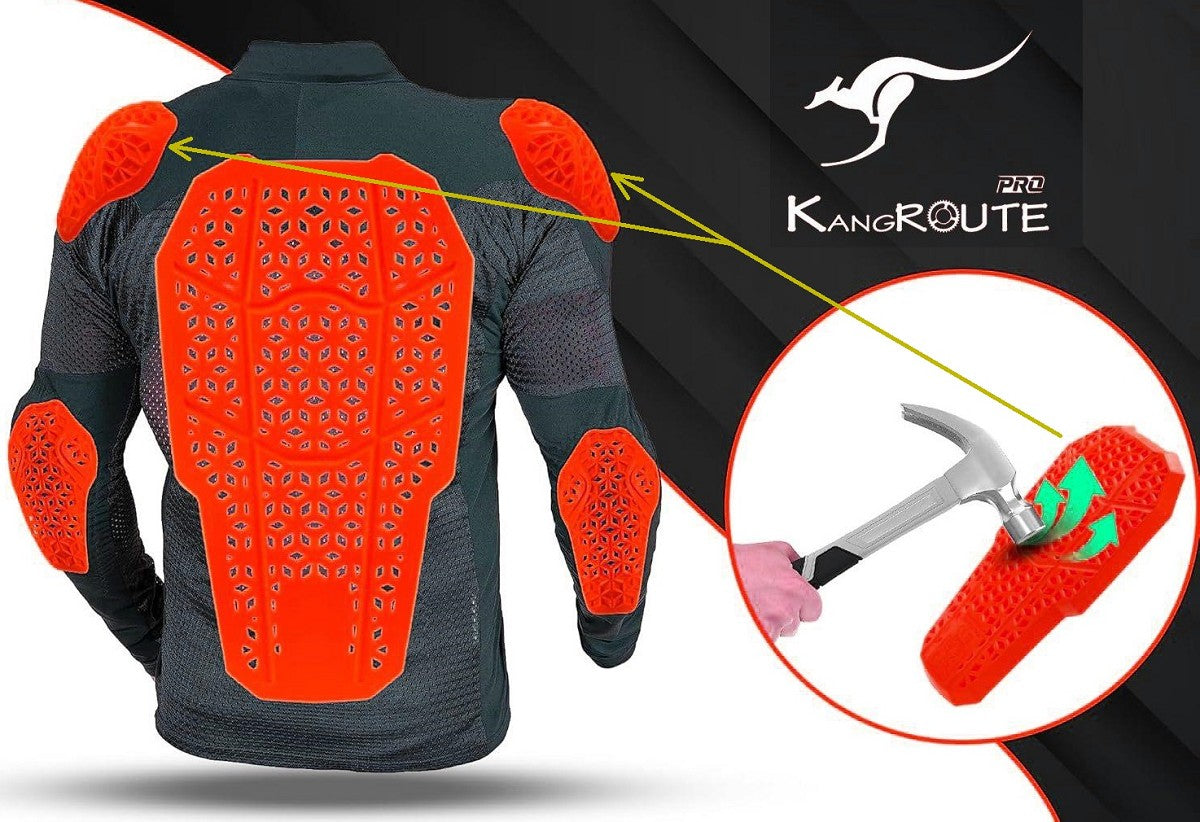 JUEGO DE PROTECTORES DE HOMBROS EN GEL, FLEXIBLES Y VENTILADOS CON CERTIFICAIÓN CE (NIVEL: 2 CE, EN1621-2)